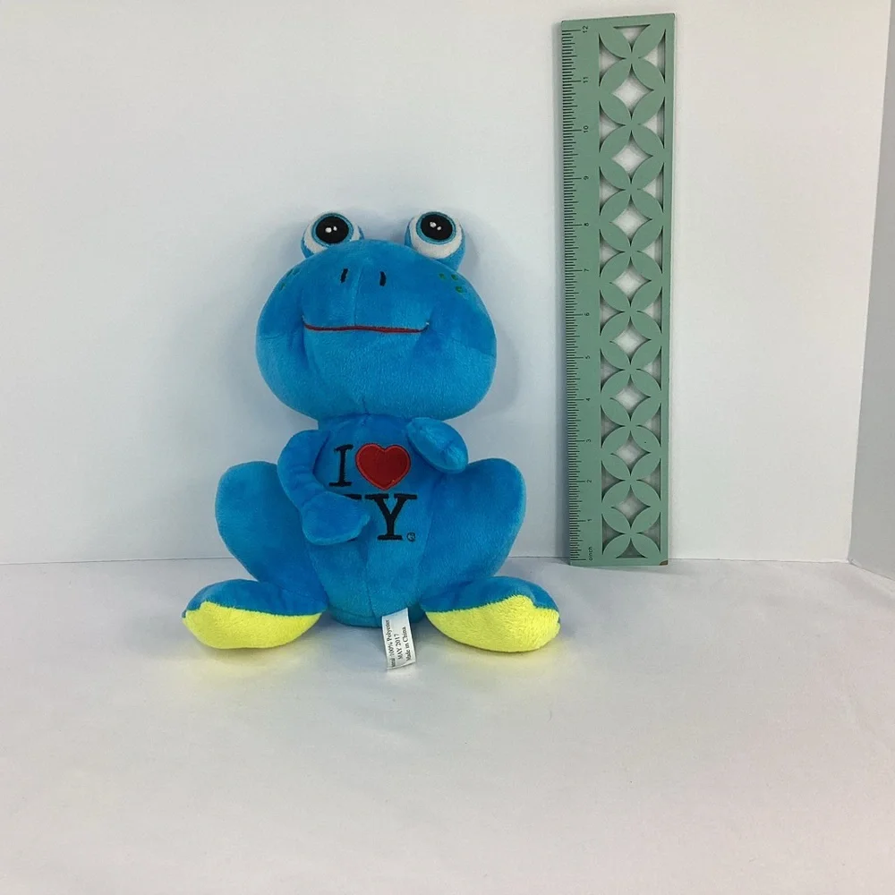 I ❤️ Love New York Blue Frog Plush New York State Department Of Economics Small - Picture 8 of 9